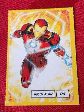 Loblaws Marvel Sticker - 04 Iron Man - MAKE A BUNDLE!!